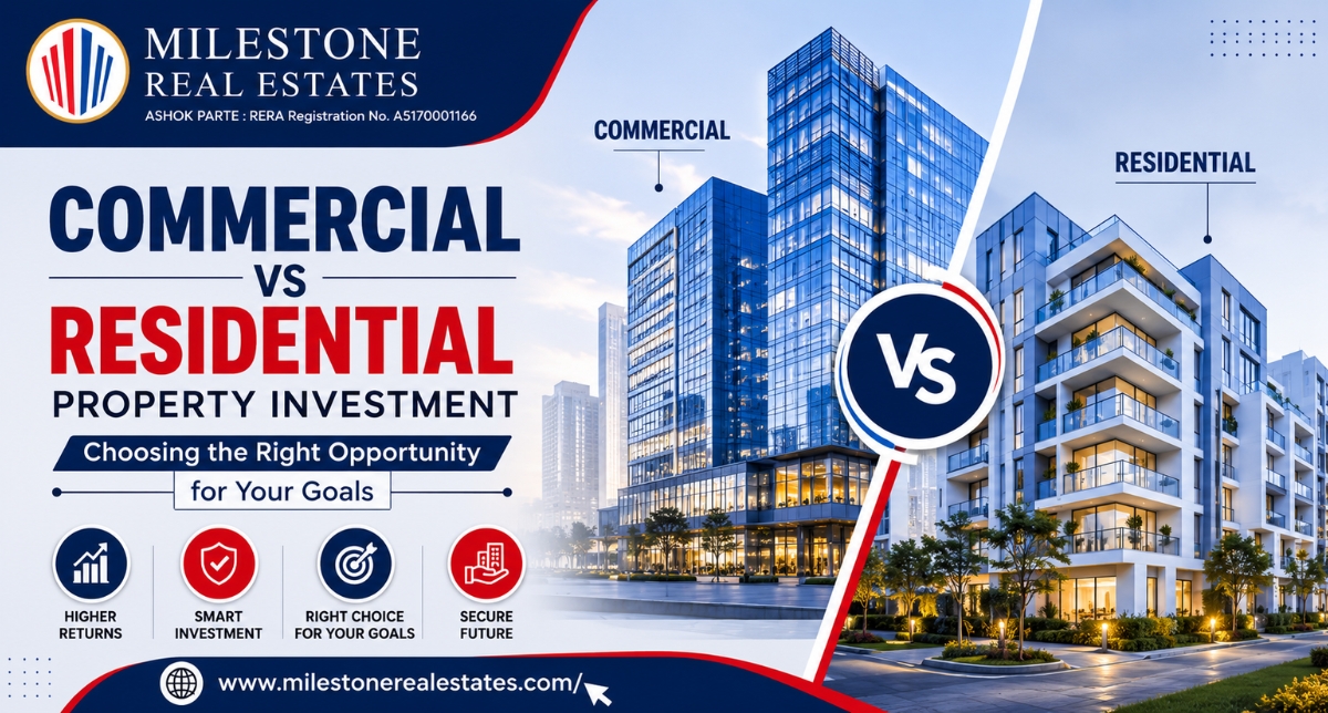 Commercial vs Residential Property Investment: Choosing the Right Opportunity for Your Goals