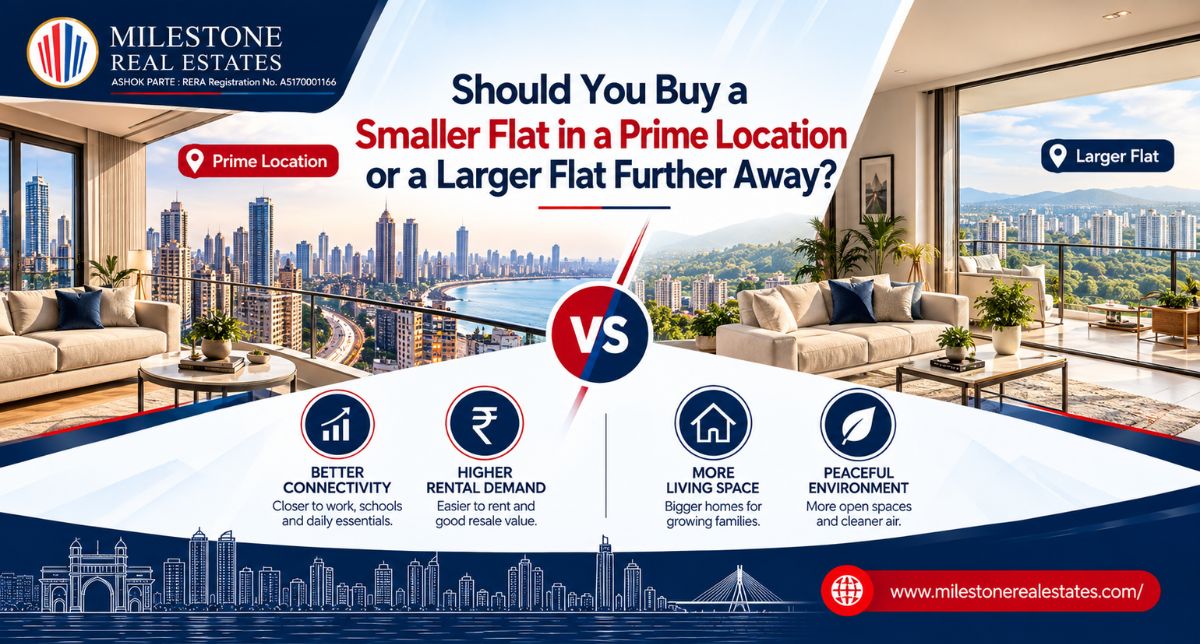 Should You Buy a Smaller Flat in a Prime Location or a Larger Flat Further Away?