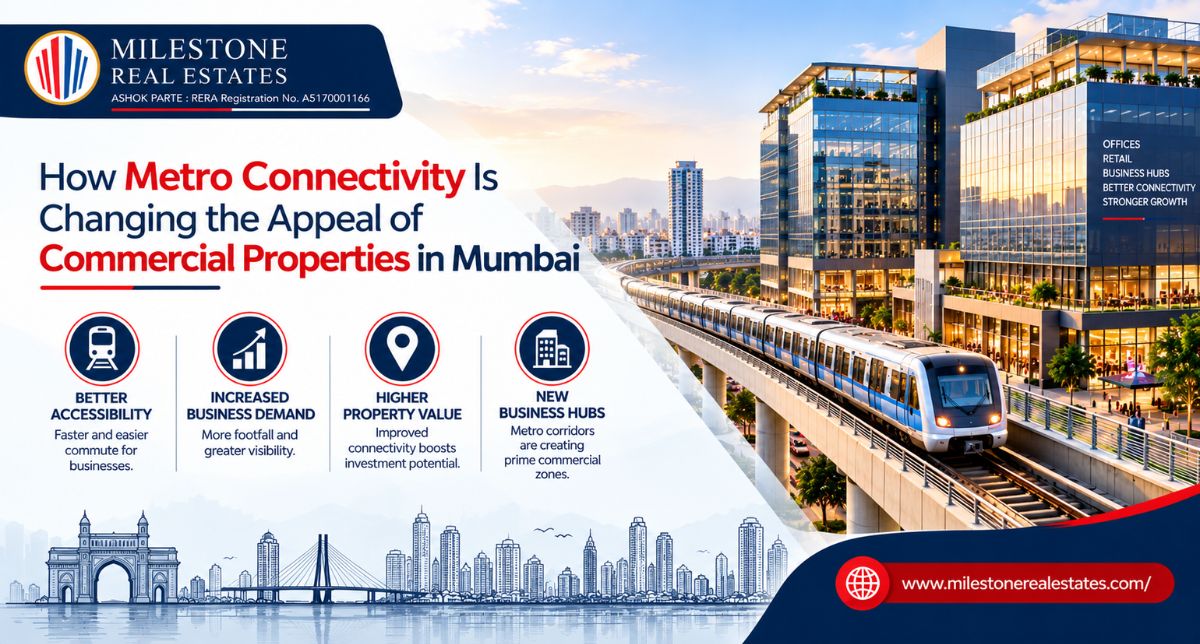 How Metro Connectivity Is Changing the Appeal of Commercial Properties in Mumbai